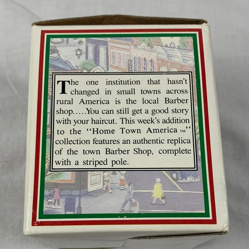 Bossie's Barber Shop Holiday Decor 1993 Vintage Christmas Decor Holiday